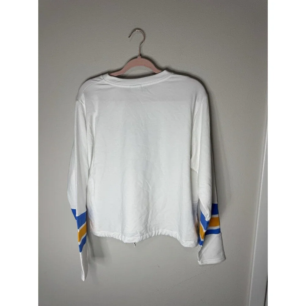 St. Louis Blues NHL Long Sleeve Shirt White/Blue/Yellow Size L
